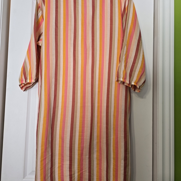 Striped Multicolor Button-Down Dress - Picture 5 of 8